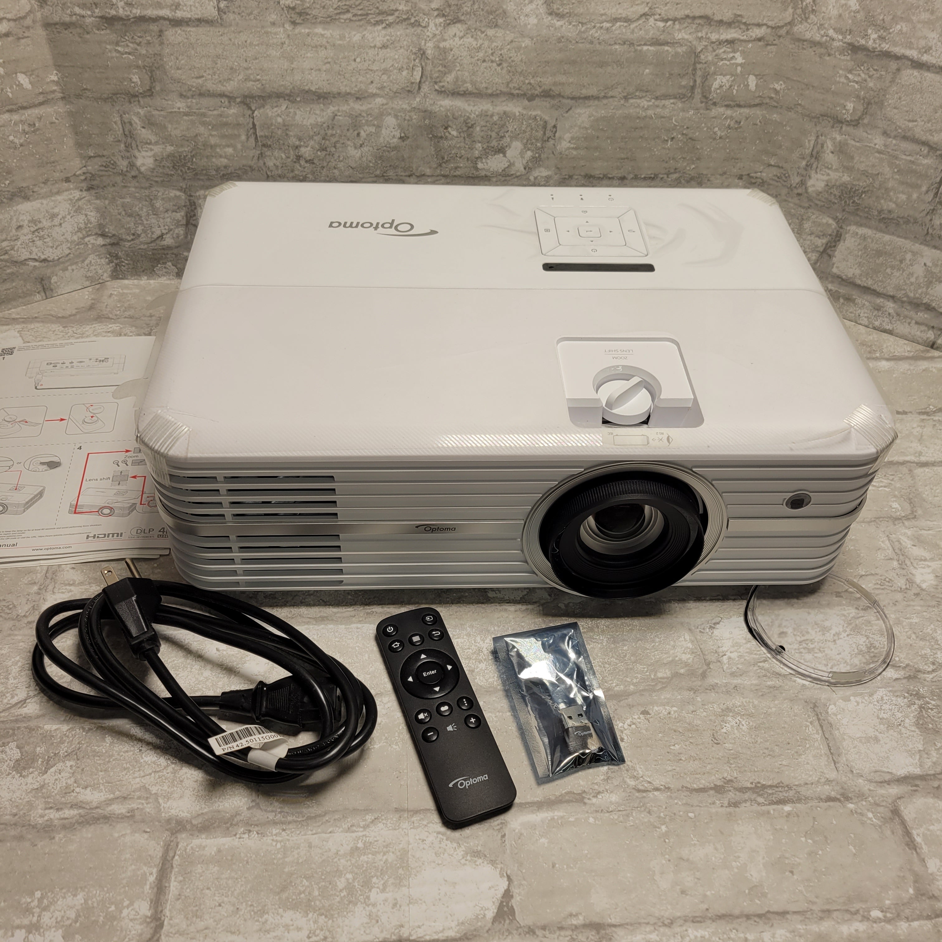 Optoma UHD52ALV 4K UHD Smart DLP Desktop Projector - White *READ DESCRIPTION* (8044866306286)